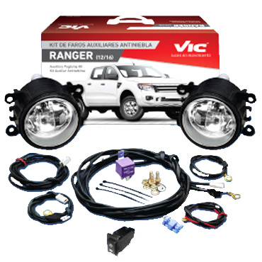 Faro Auxiliares Ranger 2013-2016 Kit Completo 1090