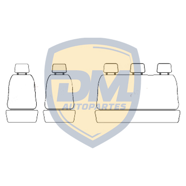 Fundas para Asientos "Ka" 2008-2015 Enteriza Cuero