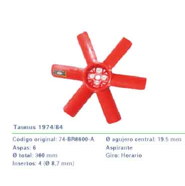 Paletas Taunus 1974-1984 2073