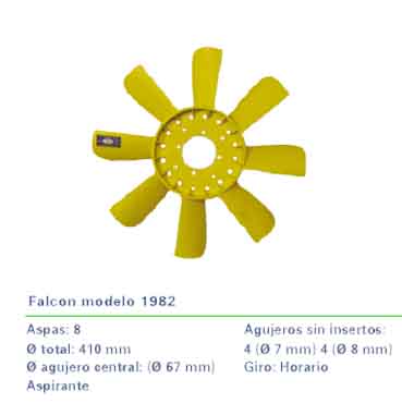 Paletas Falcon Desde 1982 Plastica 1941