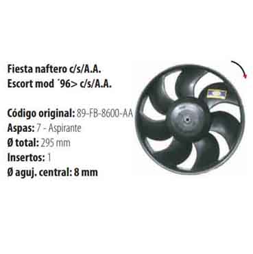 Paletas Fiesta Naf Escort Desde 1996 con Sin A / A / 1910