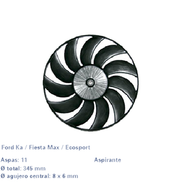 Paletas Fiesta Max / Ecosport A / A 1808