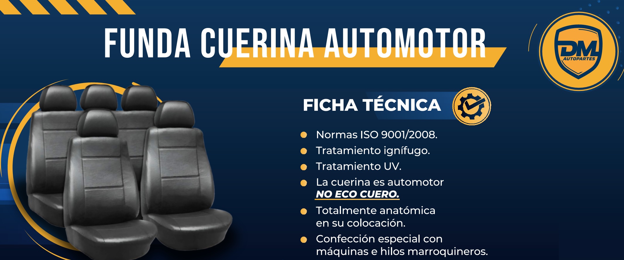 Fundas para Asientos "Mobi" Desde 2016 con Apoyacabeza Del. Incorporado Asiento trasero. Enterizo