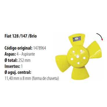 Paletas 128 / 147 / Brio 2079