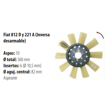 Paletas 619 / 821D / 211 A Inversa Desarmable 1994