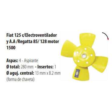 Paletas Regatta para Motor 85 Cd 2123
