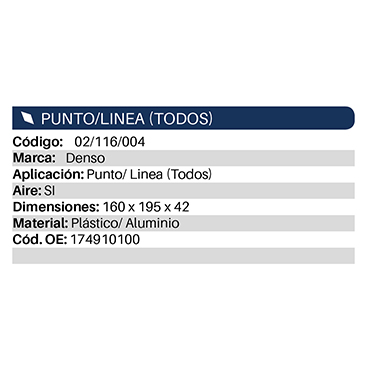 Radiadores de Calefacción Punto / Linea 150X195X42