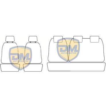 Fundas para Asientos "Agile" 1 / 3 2 / 3 Cuero