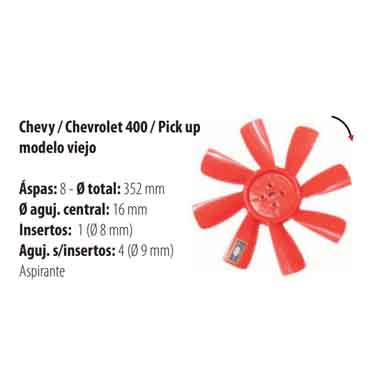 Paletas Chevy / Chevrolet 400 / Pick Up Chev. M / V 2122