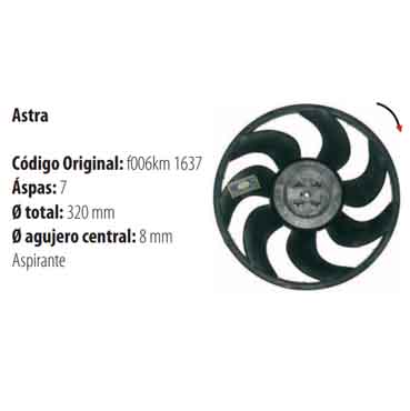 Paletas Astra 1995-2012 1827
