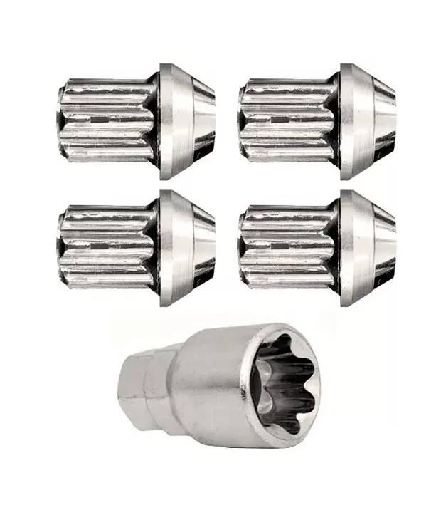 Tuercas y Bulones Tracker / Sonic / Spark / Blazer / Captiva Antirrobo 2621-4