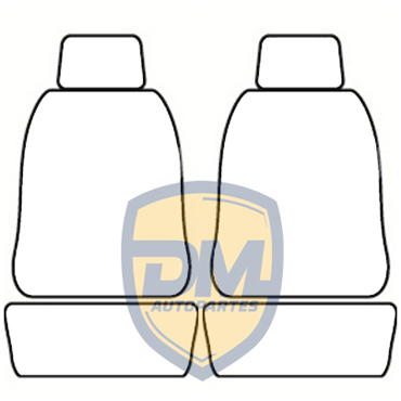 Fundas para Asientos Partner 2 Butacas Cuero