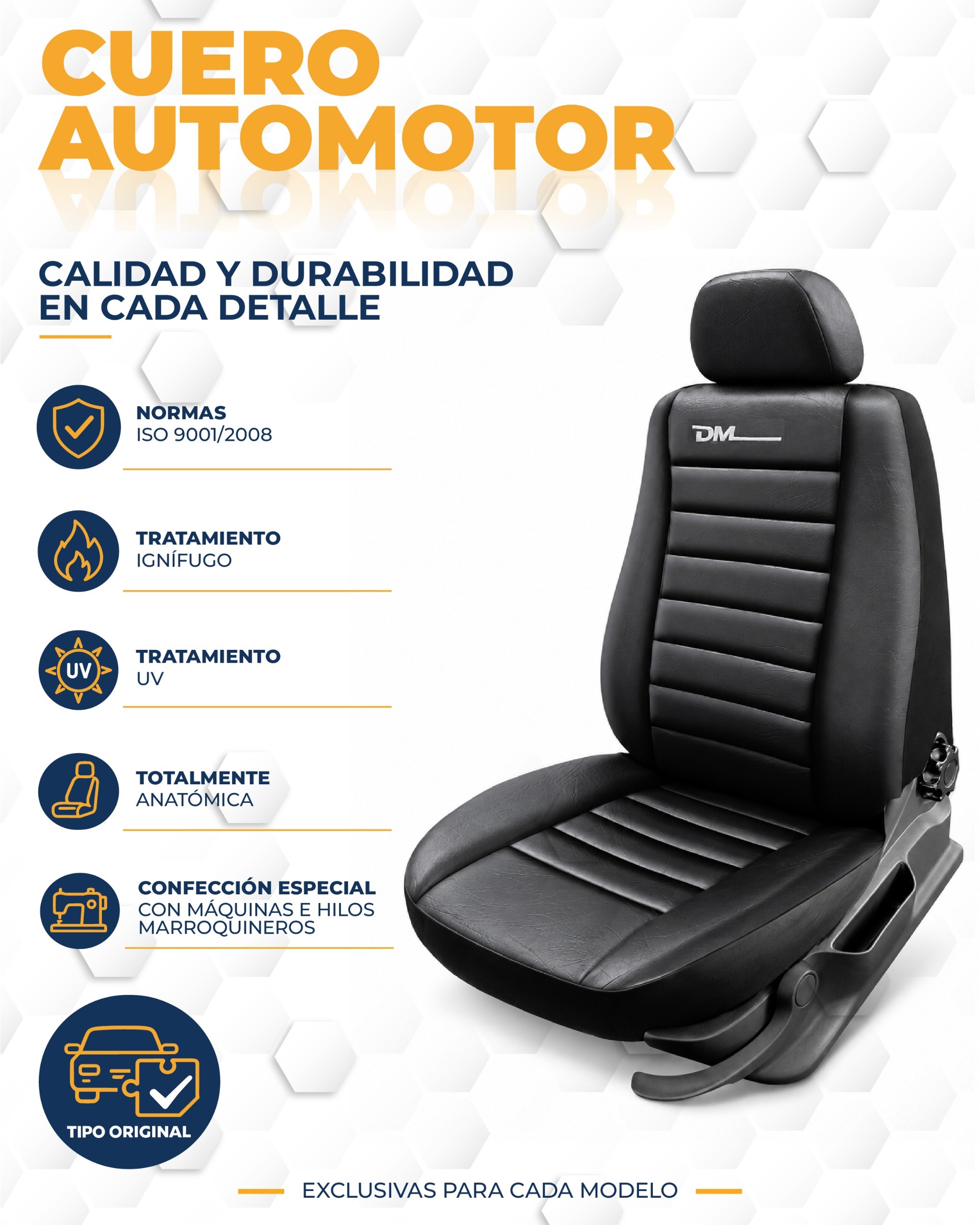 Fundas para Asientos "208" 2013-2019 1 / 3 2 / 3 Riñonera Cuero