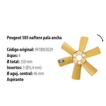 Paletas 505 Naftero / Pala Ancha 3070