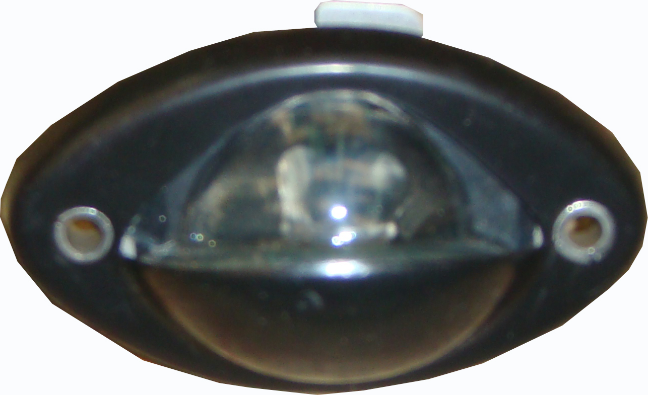 Faro de patente para Renault 12 1971-1977 negro