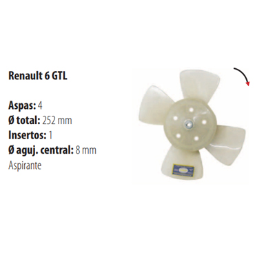 Paletas Renault 6 Gtl 2217
