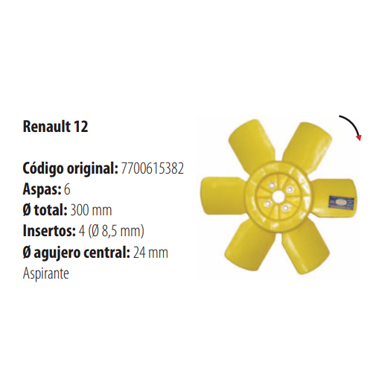 Paletas Renault 12 2125