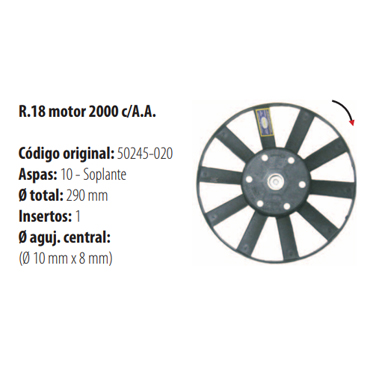 Paletas Renault 18 Motor 2000 con Aire Acondicionado 1955