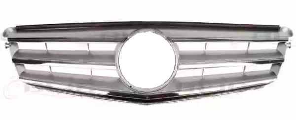 Parrilla para Mercedes-Benz Clase C W204 2008 / 2010 con Viras cromadas