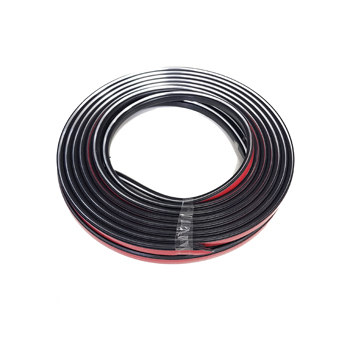 Moldura Lateral Autoadhesiva para Citroën Caja 9 Mts negra con Puntera
