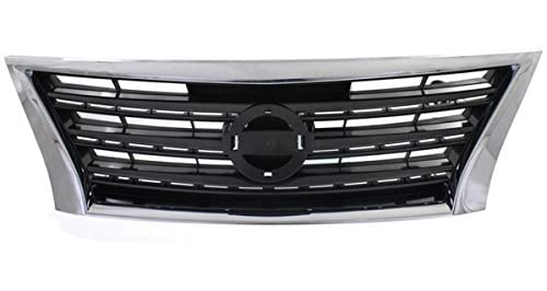 Parrilla para Nissan Sentra 2014 / 2016 Sport gris Borde cromado