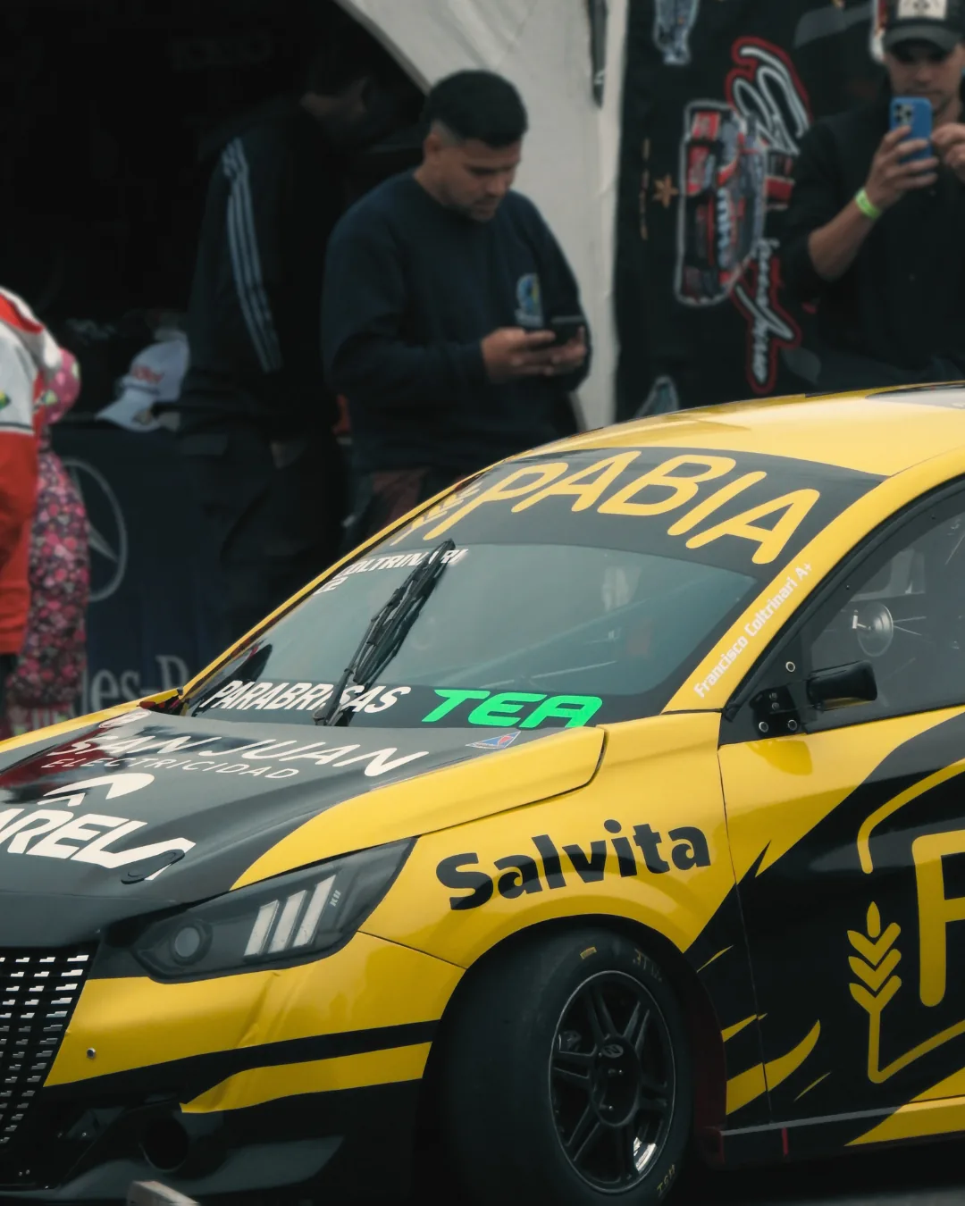 TEA Parabrisas en auto del Turismo Nacional en Rosario