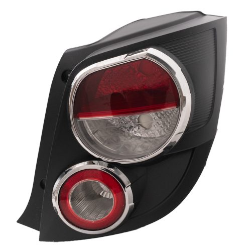 Faro Trasero Derecho Chevrolet Sonic 2012 en adelante 5 Ptas Ltz Aro Cromado