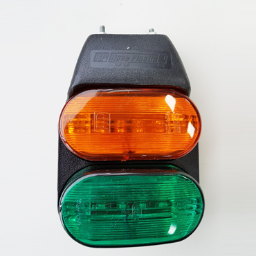 Faro Lateral Flexible LED Ambar/Verde Bivoltaje Ap- 402 LED