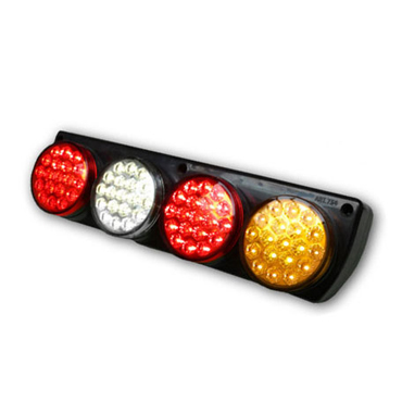 Faro Trasero Trasero Cuadruple Roj/Cris/Roj/Amb LED 2012 a 2024 V AP-734LED