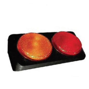 Faro Trasero Doble Redondo Ambar/Rojo AP-932