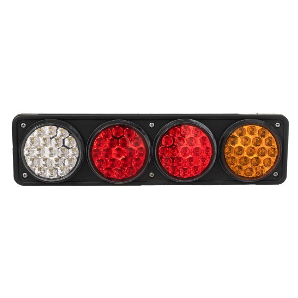 Faro Trasero Cuadr Red Roj/Cri/Amb LED C/V Bivoltaje AP-934LED