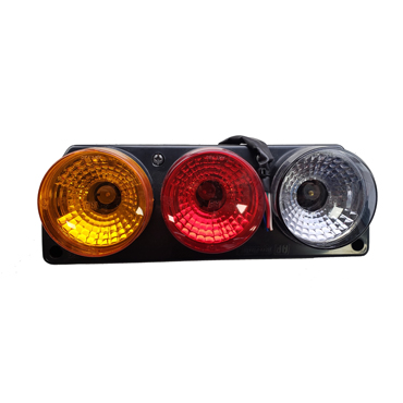 Faro Trasero Triple Ambar/Rojo/Cristal AP-733 300X111X95