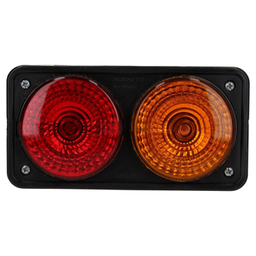Faro Trasero Trasero Rojo/Ambar 21W S/Ventana Tipo Abeja (295X145X85) AP-9 1932 a 2005