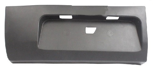 01-023-146.jpg Moldura de frente y cola para Ford Transit 2014/2020 porton p/ luz patente izquierda