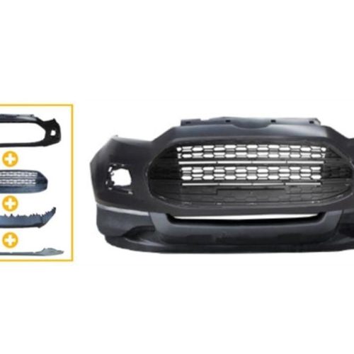 Paragolpe Ford Ecosport Kinetic 13/17 completo (parag+parrilla+spoiler Sup + Inf Del)