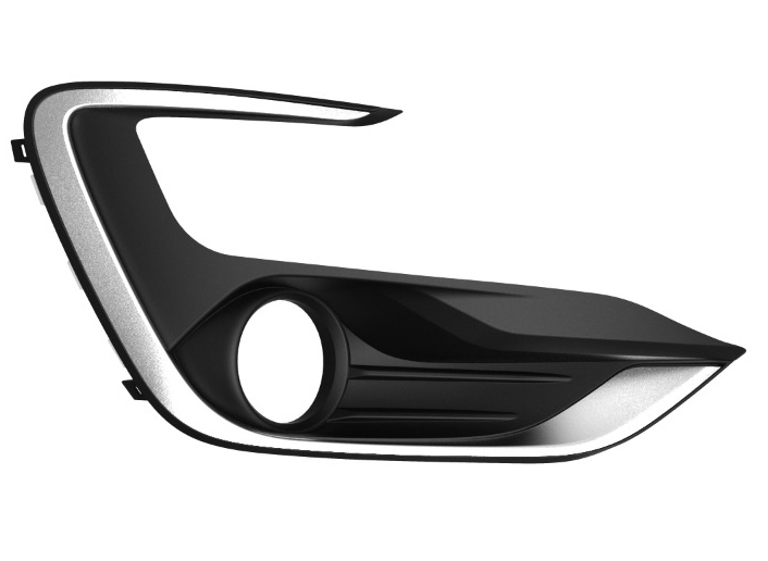 01-028-147.jpg Moldura de paragolpe para Ford Ka desde 2019 para faro auxiliar con cromado derecho