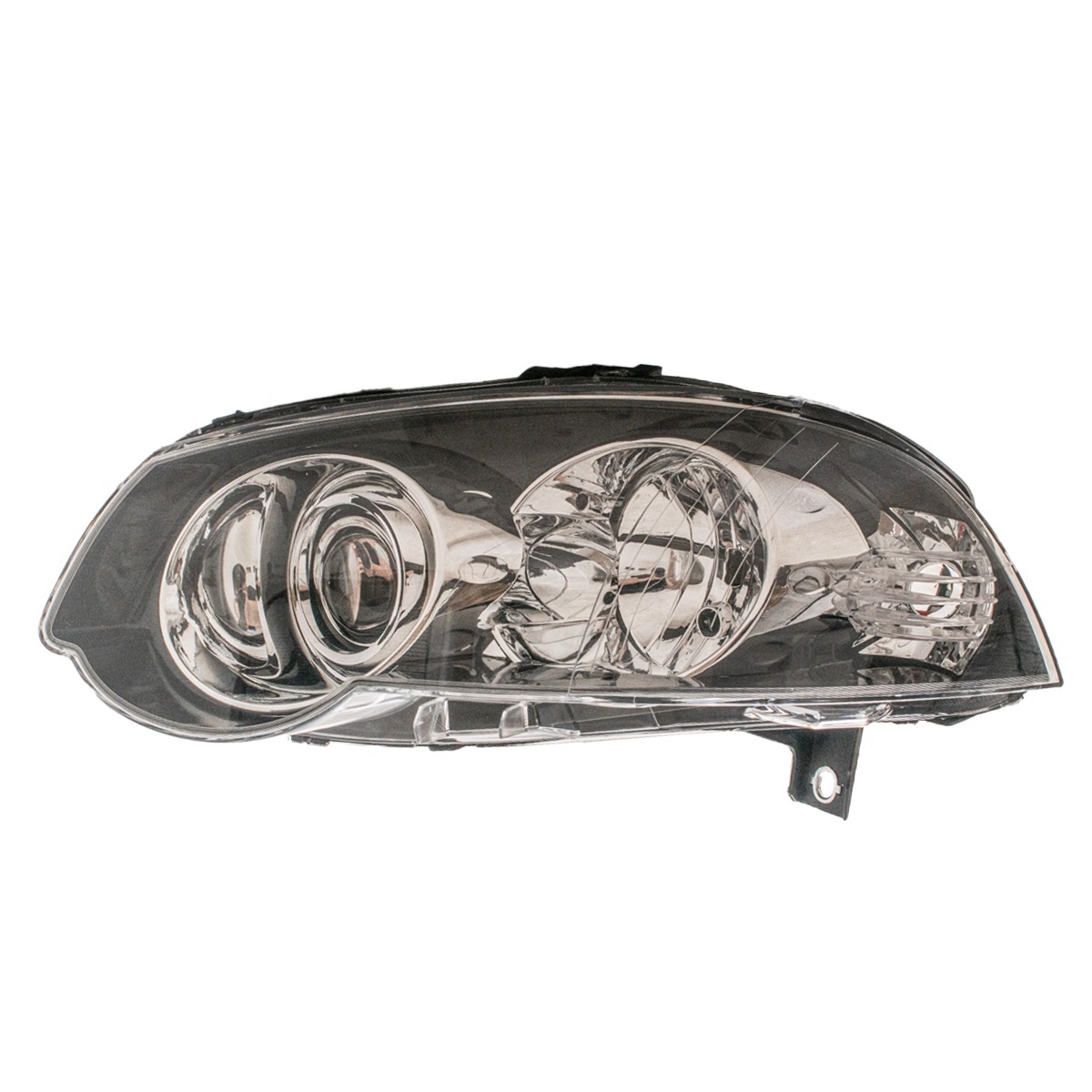 Óptica para Fiat Siena/Palio Adventure desde 2008 izquierda fondo negro aro Crom