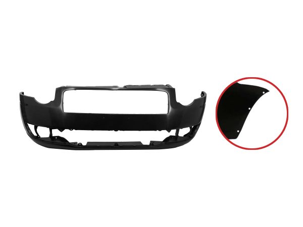 Paragolpe Fiat Palio Trekking 10/ Strada 09/11 delantero Caguj p/mold Pasarrueda