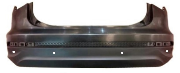 Paragolpe Fiat Cronos 18/23 trasero completo c/sensor