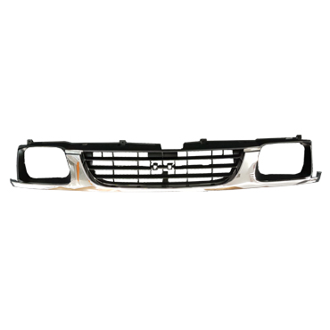 03-031-066.jpg Parrilla para Chevrolet P Up Chev Luv 1997/1999 cromada con Panza Aro Cerrado