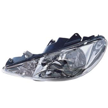 04-026-196.jpg Óptica para Peugeot 206 desde 2004 izquierda Monoparabola vidrio liso