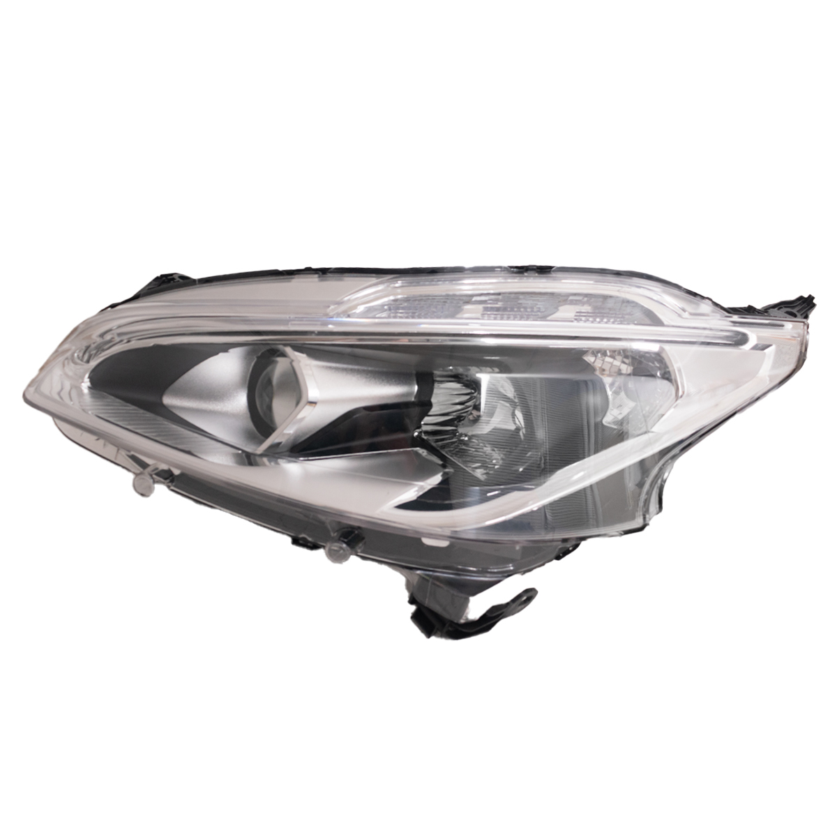04-026-267.jpg Óptica para Peugeot 208 desde 2016 izquierda fondo negro con lupa con LED