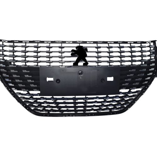 04-031-064.jpg Parrilla para Peugeot 208 2020/2024 negra con cromado superior