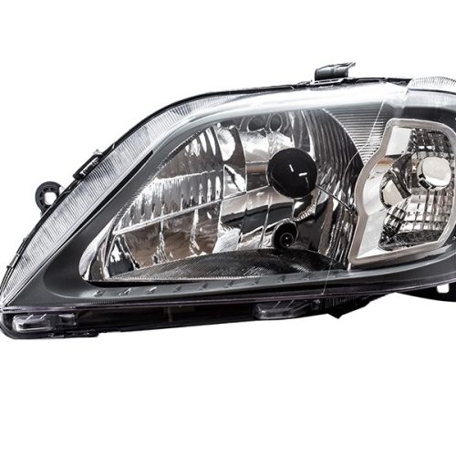 05-026-290.jpg Óptica para Renault Logan 2007/2009 izquierda cromada aro gris