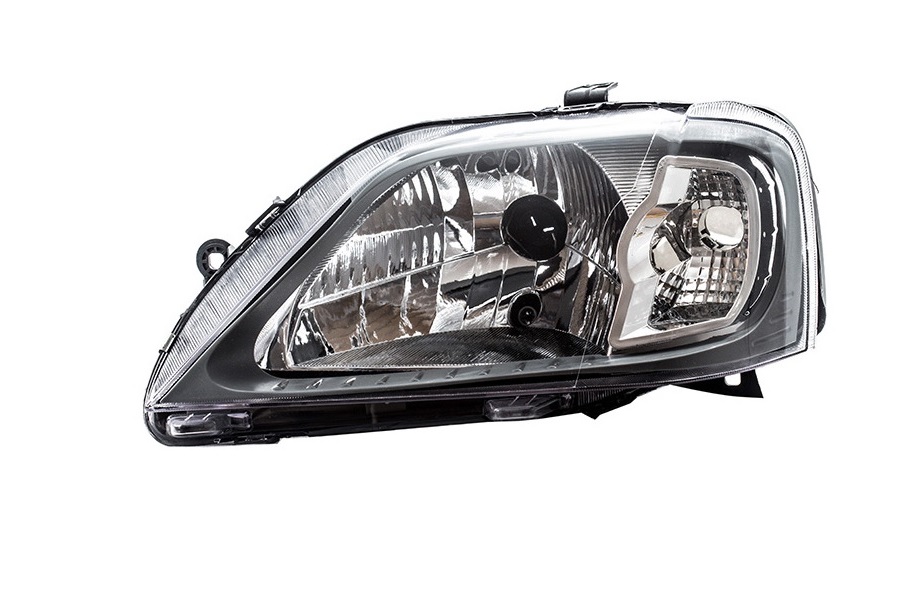 05-026-290.jpg Óptica para Renault Logan 2007/2009 izquierda cromada aro gris
