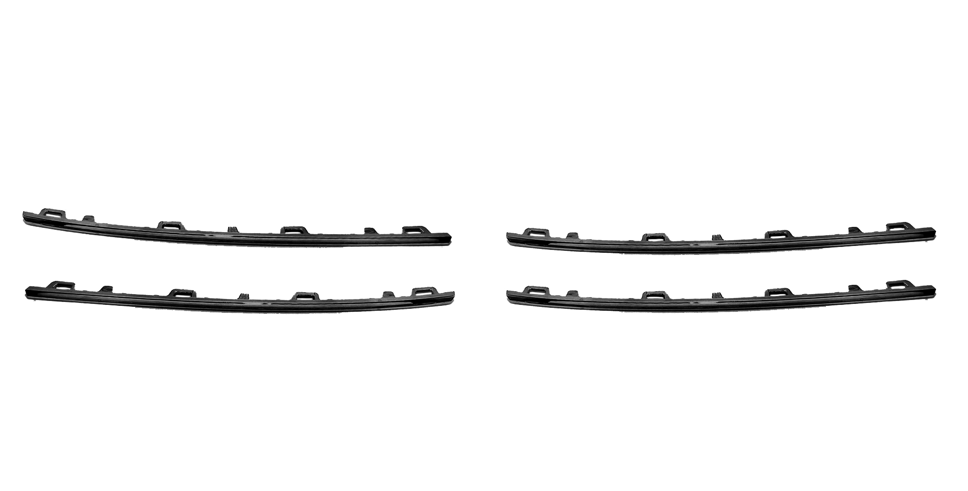 Moldura de frente y cola para Volkswagen Amarok 2010/2016 adorno parrilla negro juego