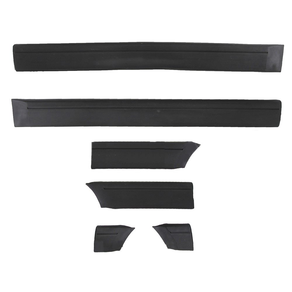 06-024-012.jpg Moldura lateral autoadhesiva para Volkswagen Gol 1992/1993 juego ancha gris