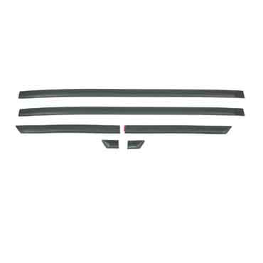 06-024-155.jpg Moldura lateral autoadhesiva para Volkswagen Gol 2003/2014 3 puertas juego ancha negra