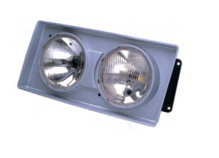 06-026-343.jpg Óptica para Volkswagen Titan Redonda Doble Masc Gris 2001/2005 derecha