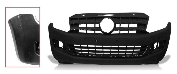 Paragolpe Volkswagen Amarok 10/12 delantero p/pintar c/agujero p/fender